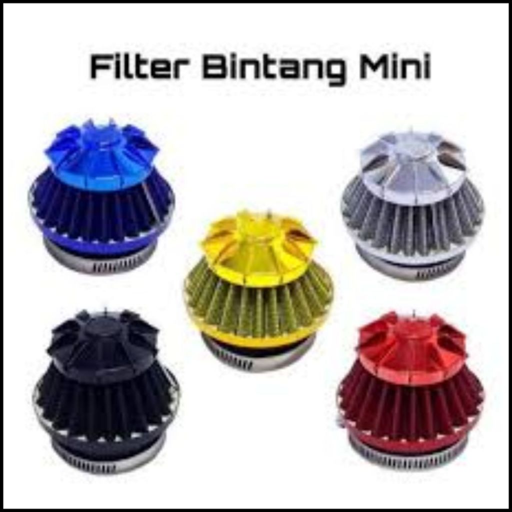 Filter Karburator Variasi Karbu Model Bintang Mini Waterproof Anti Air Universal Accesories Motor
