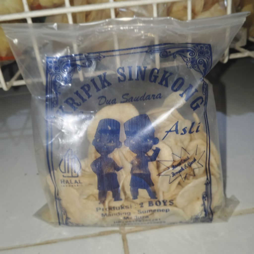 

kripik singkong rasa bawang khas madura
