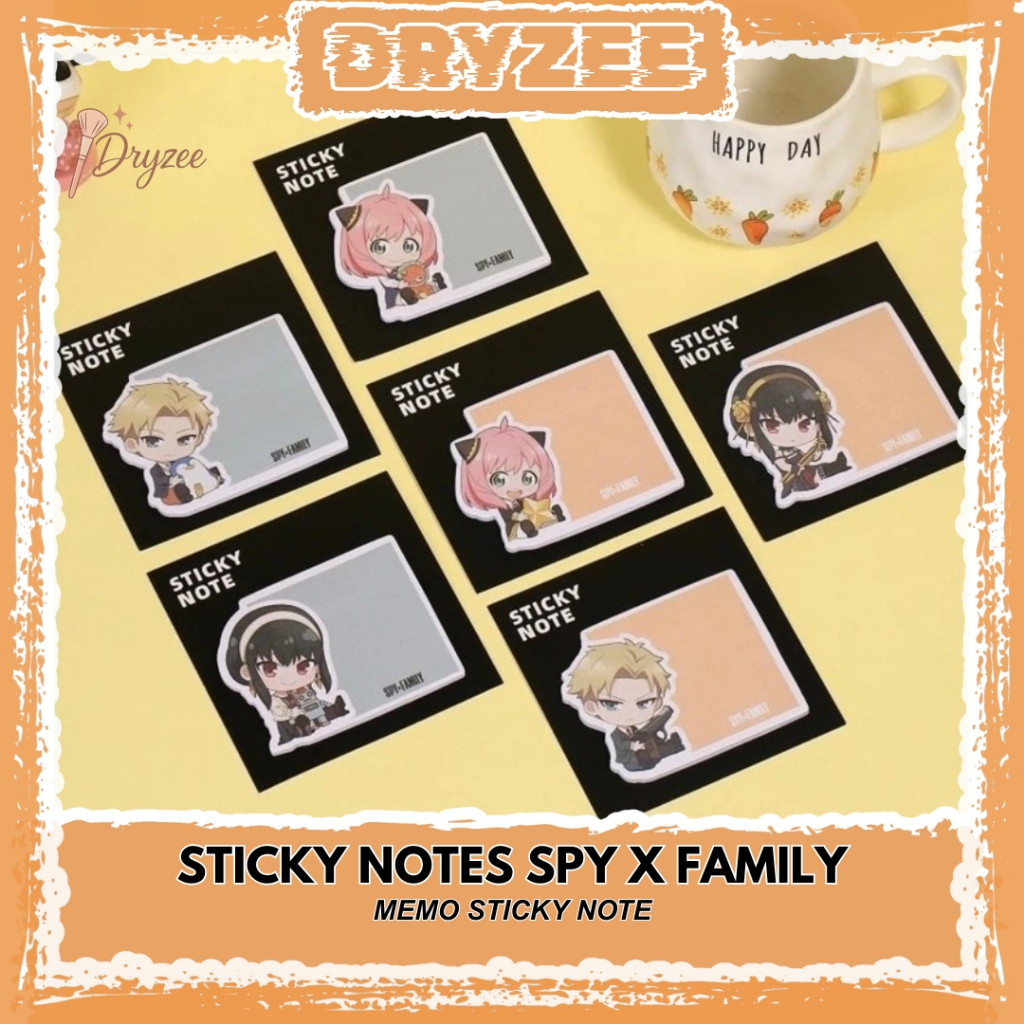 

Sticky Note Anime Spy X Family Memo Sticky Note Anya