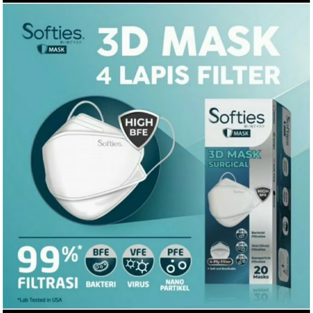 Masker Softies 3D Mask surgical