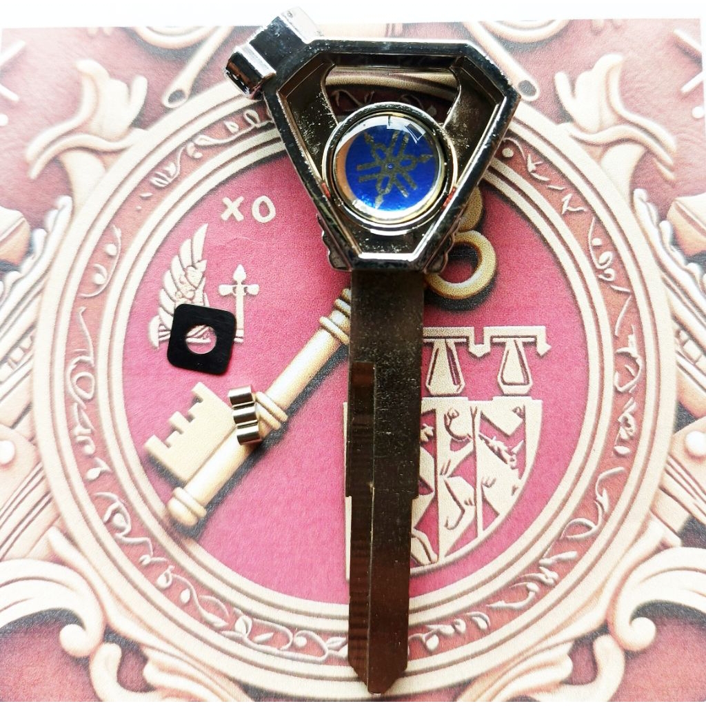 BAHAN KUNCI DUPLIKAT VARIASI WARNA BIRU MOTOR YAMAHA NMAX / FINO / AEROX / SOUL GT / XEON