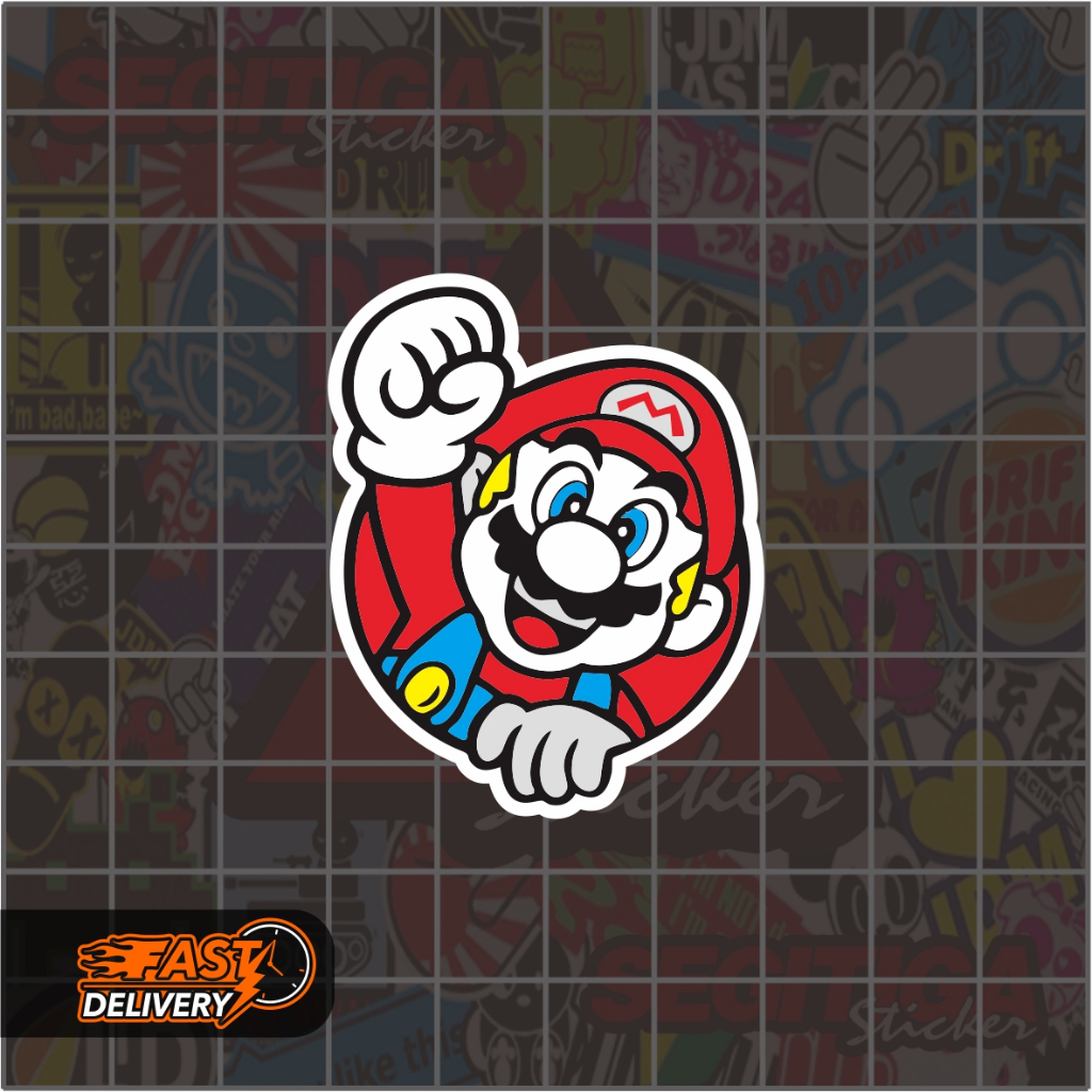 

Sticker Super Mario Ukuran 4 x 5 Cm