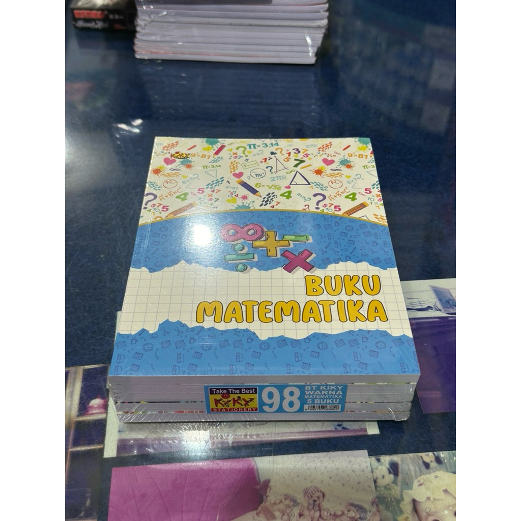 

Buku Tulis Pendek Kotak Kecil Kiky 98 lembar isi 5 buku Matematika Notebook Sekolah