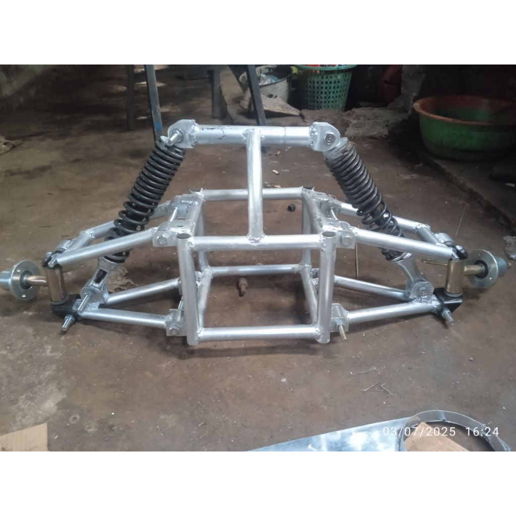 suspensi jeep mini modif  roda tiga mobil rakitan gokart buggy