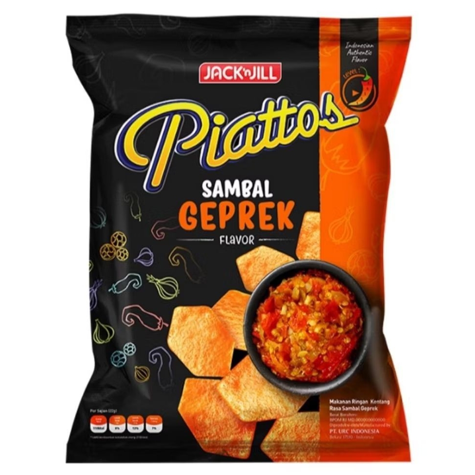 

Piattos Snack Kentang Sambal Geprek 68 g