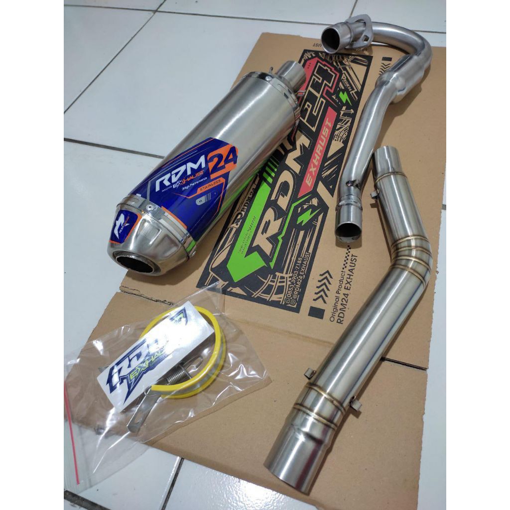 Knalpot racing KLX CRF XR ORIGINAL  RDM 24 EXHAUST