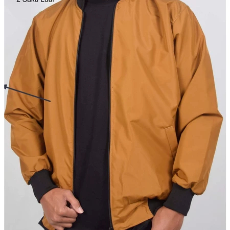Jaket bomber Polos Parasut premium - Jaket bomber pria - Bomber pria Parasut Anti Air Waterproof