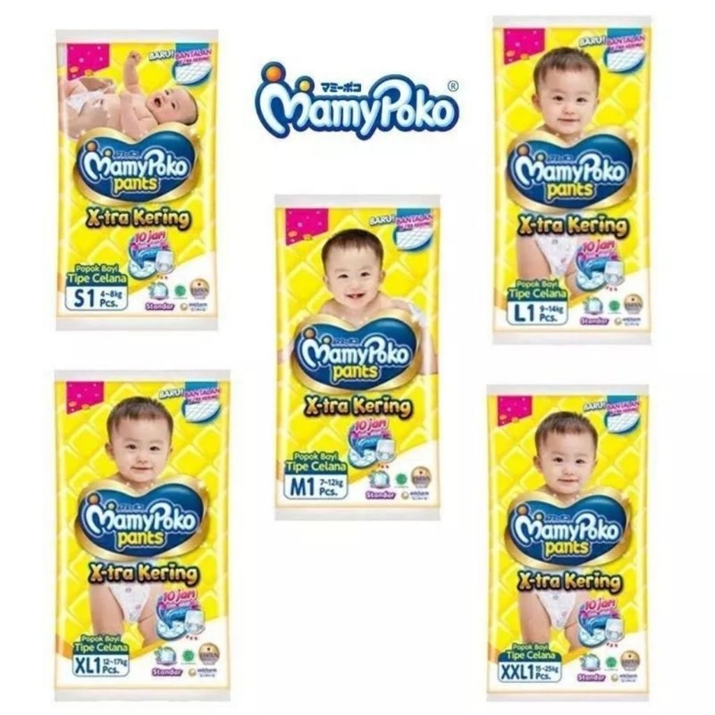 [Pampers] MamyPoko Pants S/M/L/XL/XXL Satuan