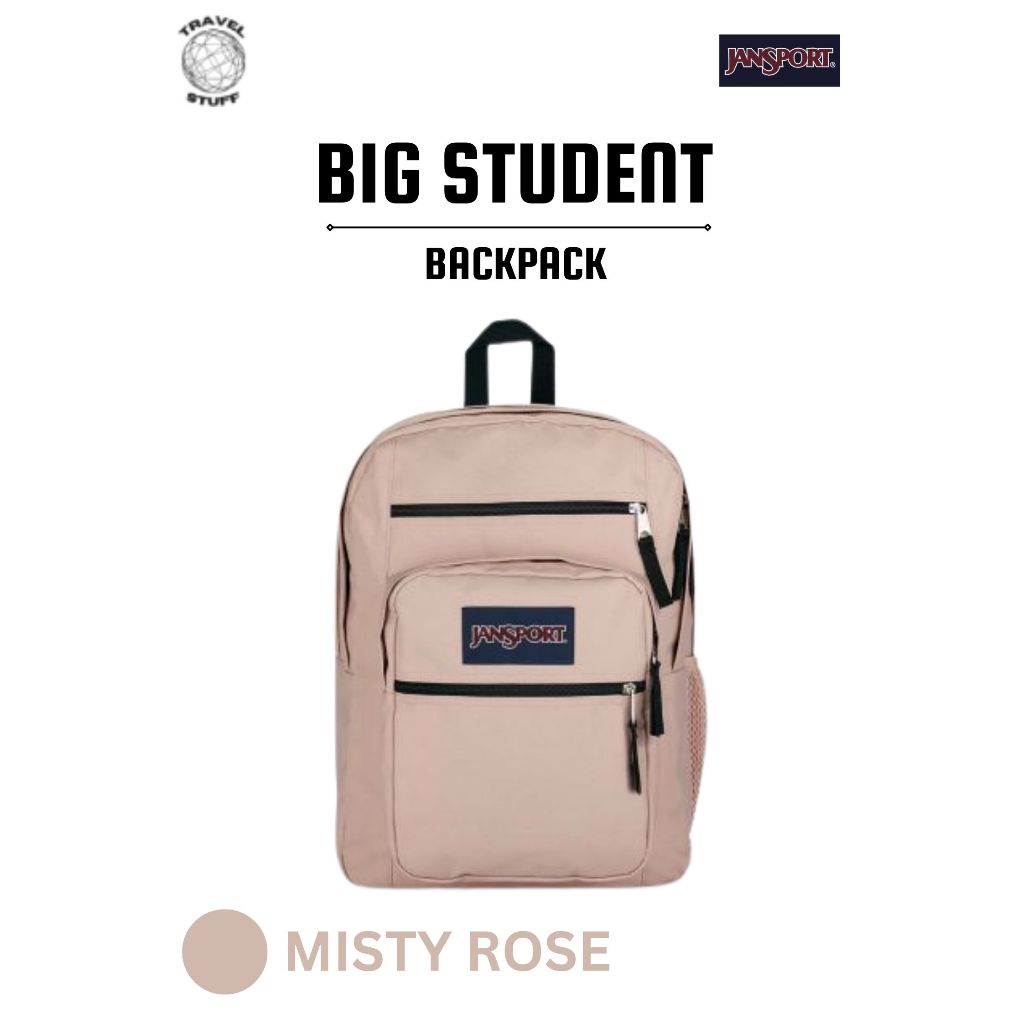Jansport Backpack Big Student Misty Rose Original / Backpack / Tas Laptop / Ransel