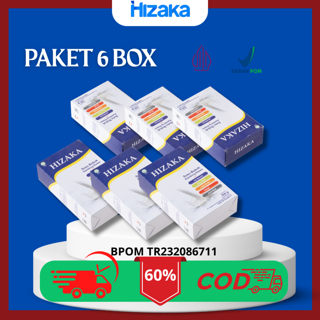 

PAKET 6 BOX HIAZAKA SUSU BUBUK KAMBING ETAWA SUSU SEHAT AMAN MENURUNKAN BERAT BADAN
