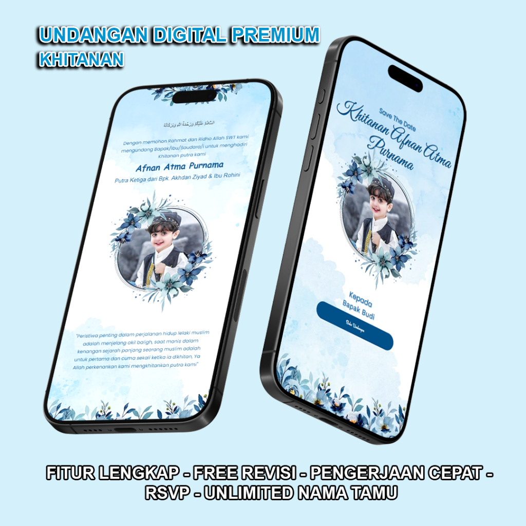 Undangan Digital Website Khitanan Luxury Undangan Website Termurah