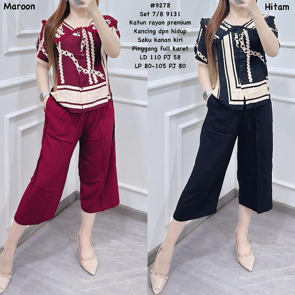 Setelan 9278 Set 7/8 9131 Katun Rayon Premium - VF