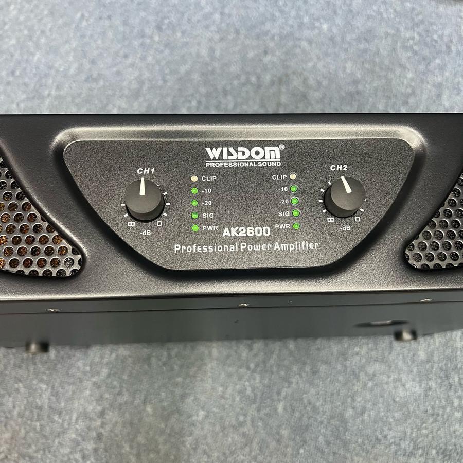 Power Amplifier 2 Channel WISDOM AK 2400 / AK 2600 / AK 2800 – Original – Garansi Resmi 1 Tahun