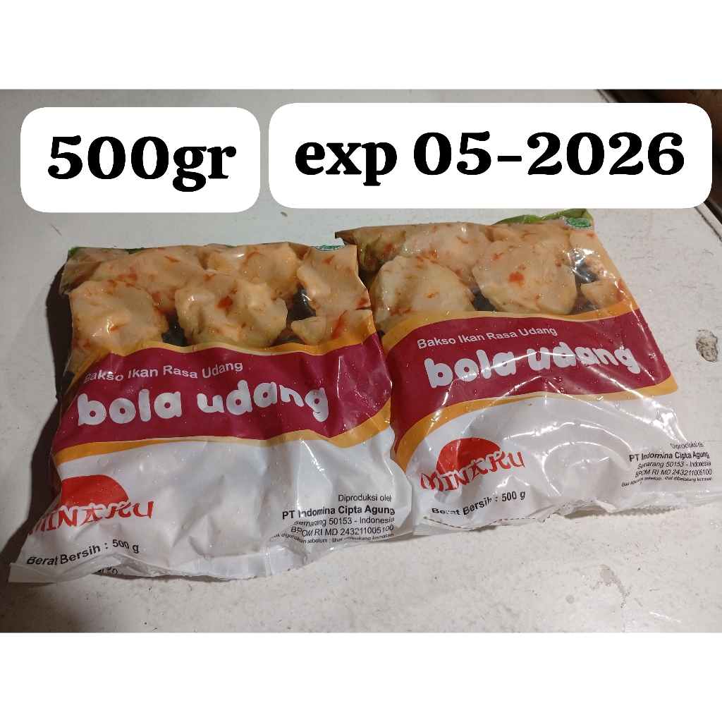

MINAKU, Bola Udang 500Gr Termurah
