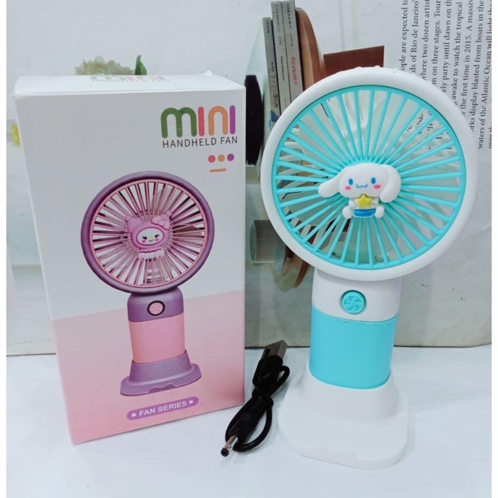 KIPAS ANGIN PORTABLE MINI KIPAS TANGAN KARAKTER