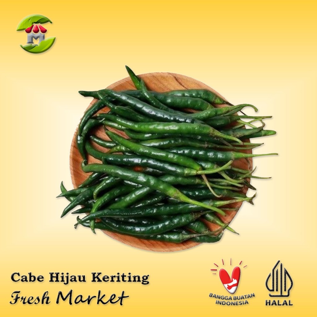 

[JAKBAR] Cabe Hijau Keriting Pack 250gr