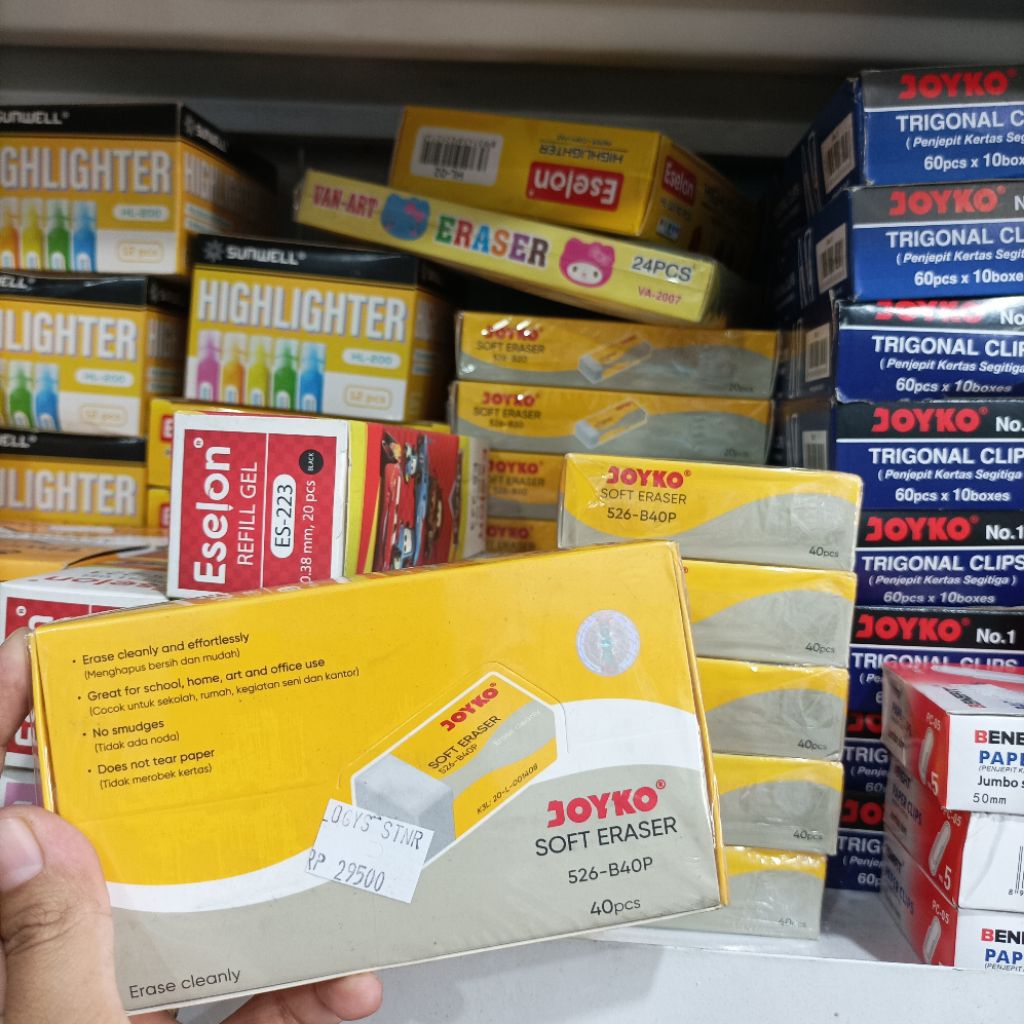

Grosir Penghapus Joyko Keicl 40pcs per Pack