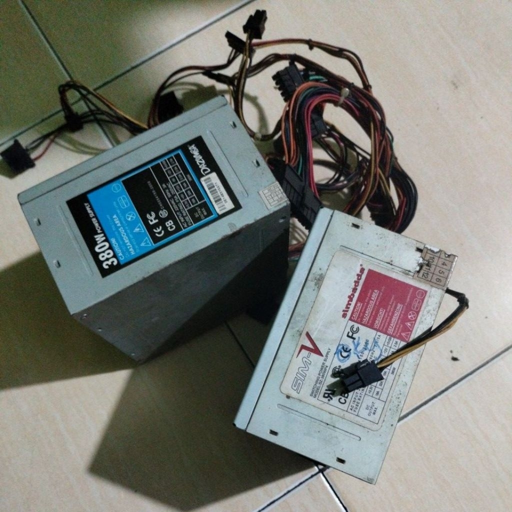 Power Supply bekas PC rusak berkendala