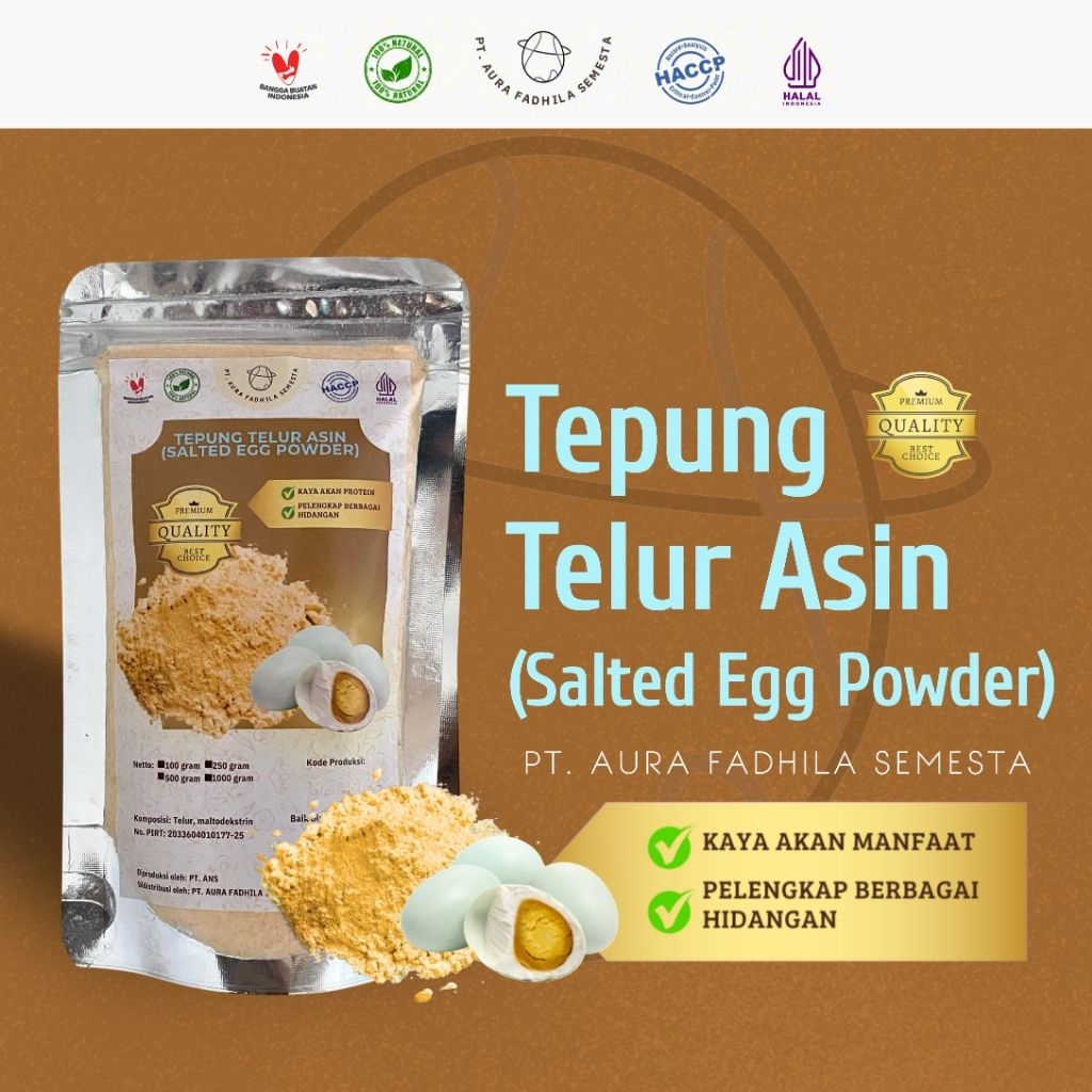 

Tepung Telur Asin 100 Gram