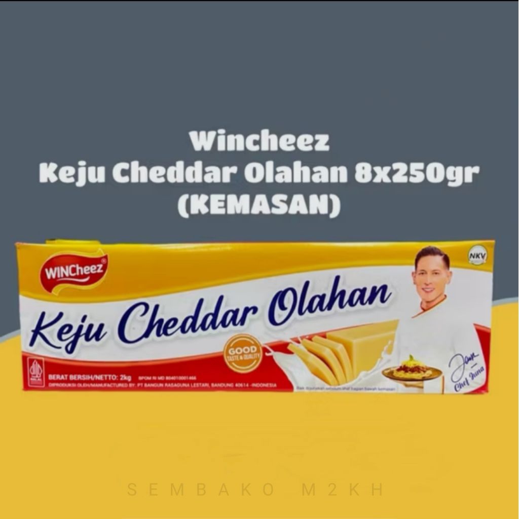 

Keju Wincheez Cheddar 250 gram x 8 (1 Karton)
