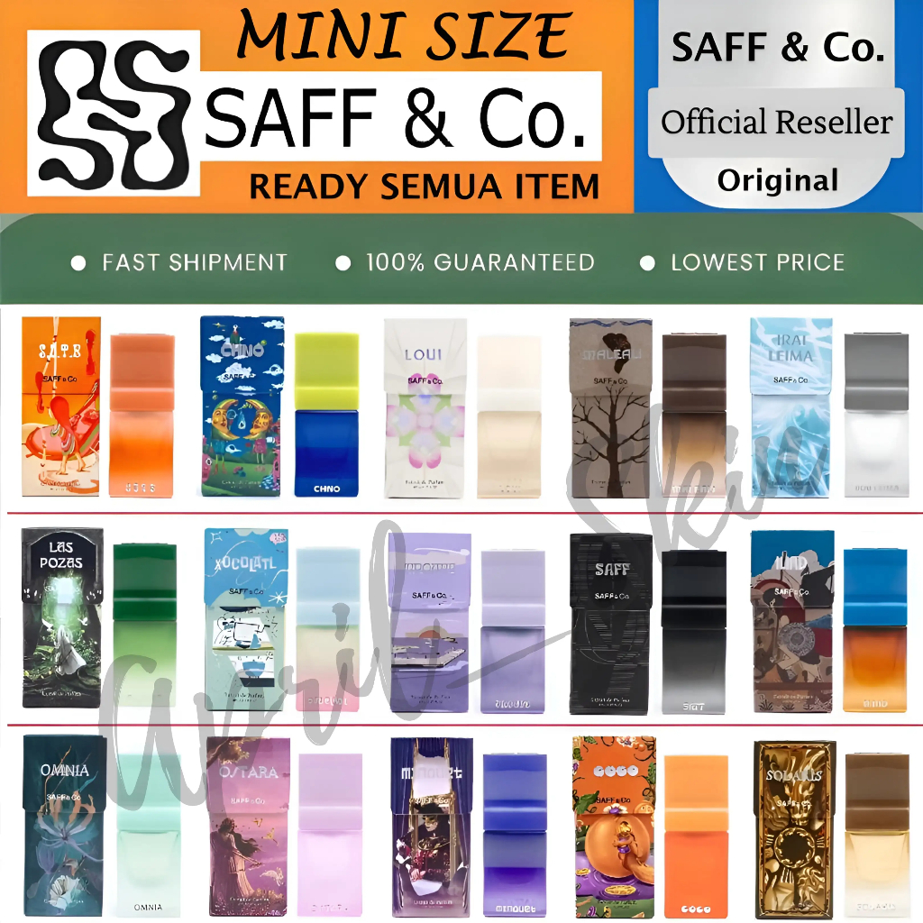 (FREE GIFT) SAFF & Co Parfum Extrait de Parfum | SOTB | OMNIA | LOUI | MINOUET | SOLARIAS | TROUPE