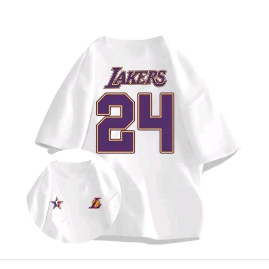 Kaos T shirt vintage Lakers 24