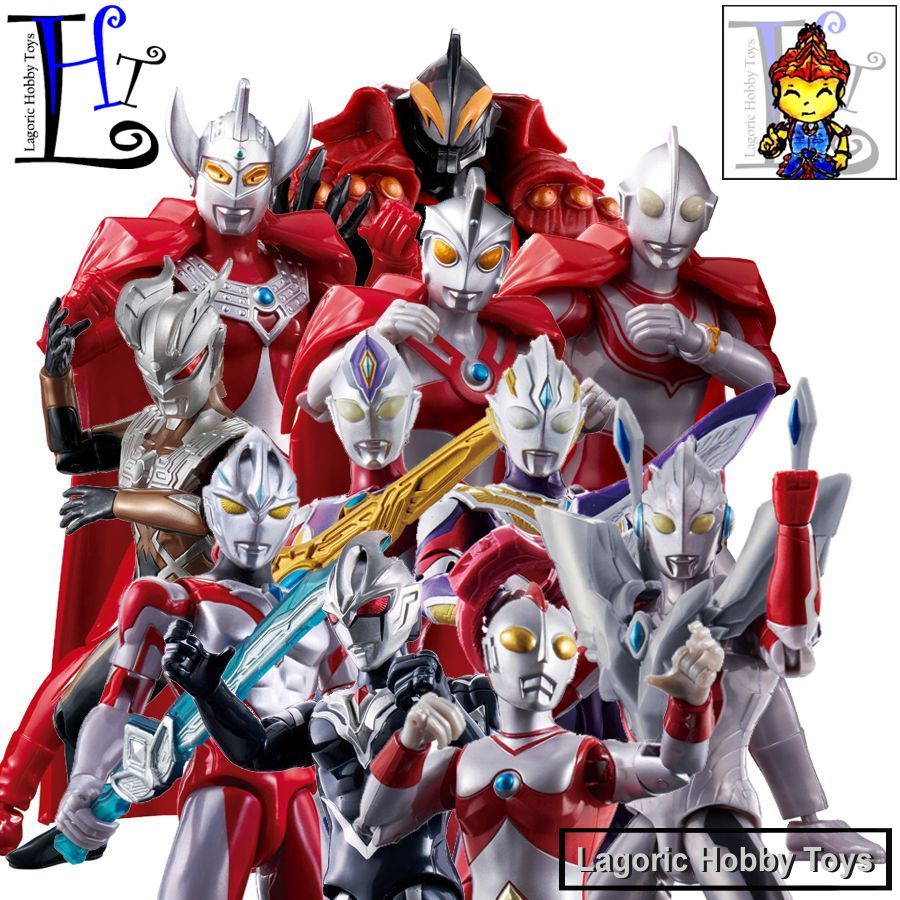 Ultra Action Figure Ultraman Bandai Mix Varian Single LHT P10 Mainan Figure Original [Taro Ace Jack 