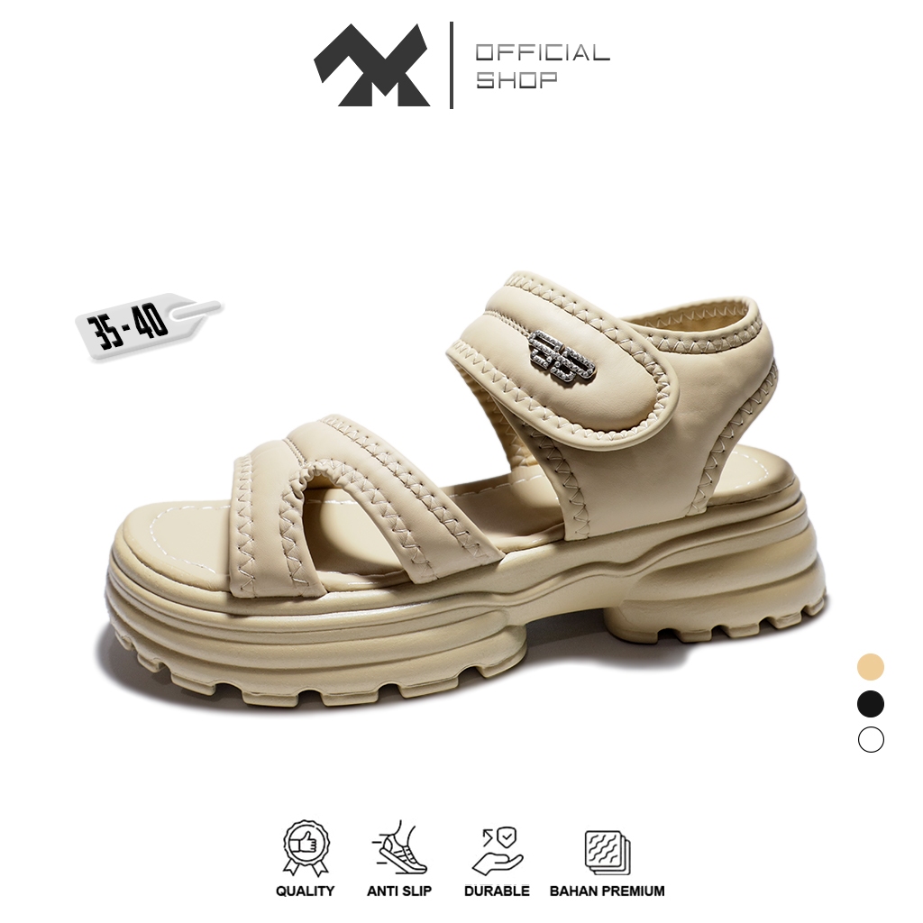 NOVERMAX Sandal Tinggi Pesta Wanita Sandal Gunung Wanita Kekinian Sendal Wanita Kekinian Gunung Wani