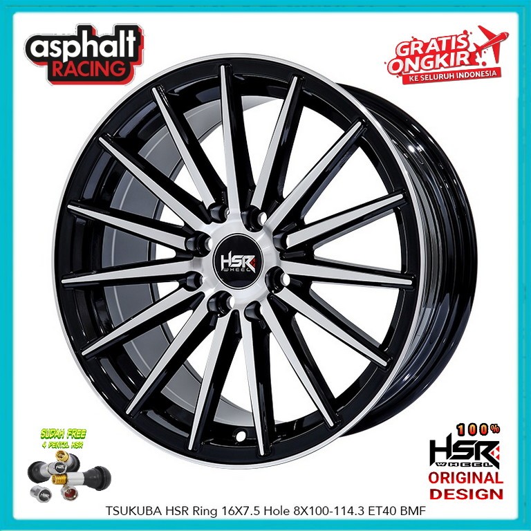 Velg Mobil Hsr Ring 16 Untuk Jazz Yaris City Mobilio Freed Brio Avanza Xenia Hsr Tsukuba R16