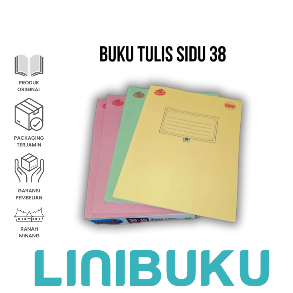 

Buku Tulis - MTK - GARIS 5 - GARIS 3 Sinar Dunia / SIDU isi 38 Lembar - ATK