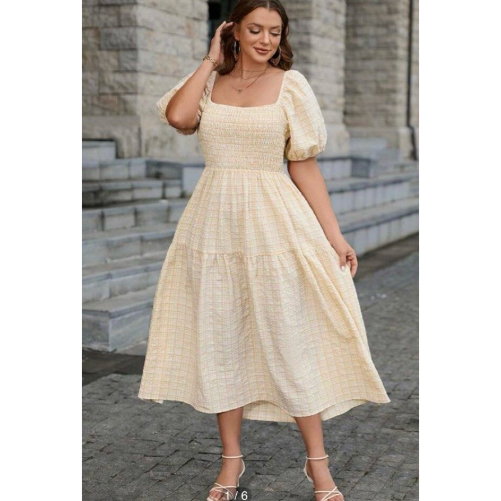 dress pantai dress sada karet