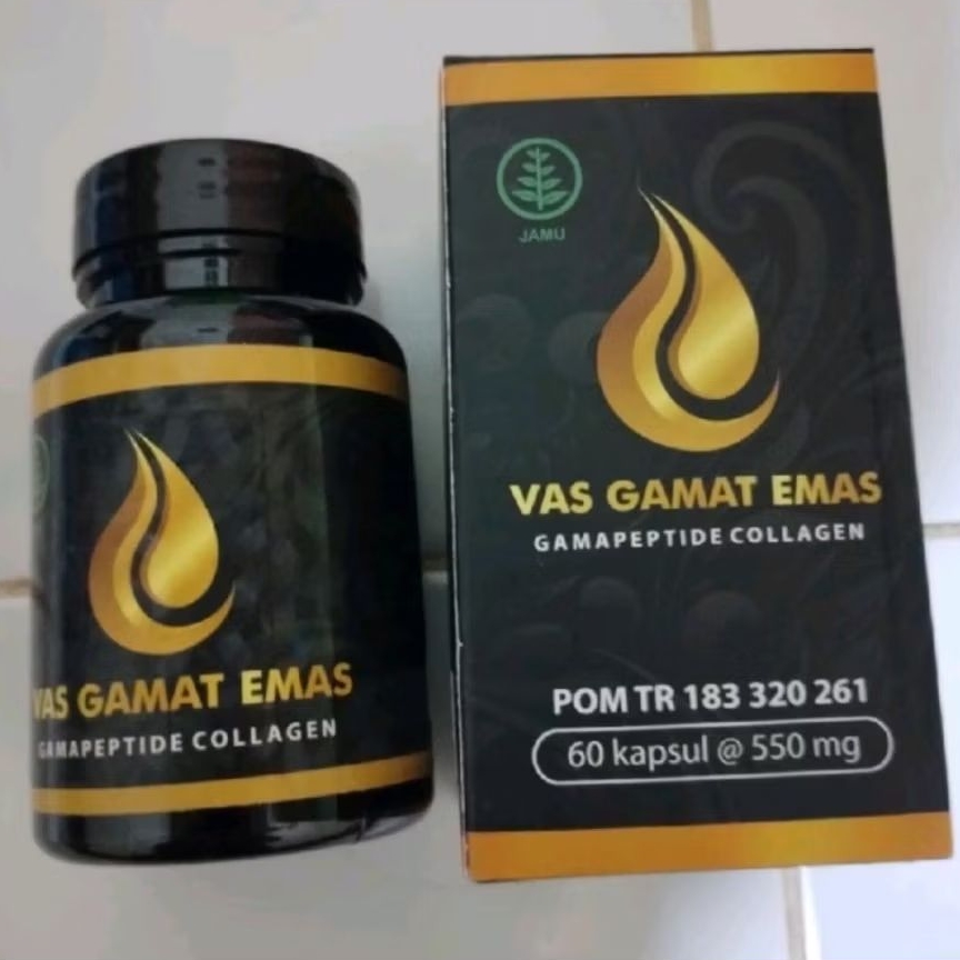 Vas Gamat Emas Collagen Colagen Original 100%  asli Pemutih Badan Wajah Glowing Ampuh