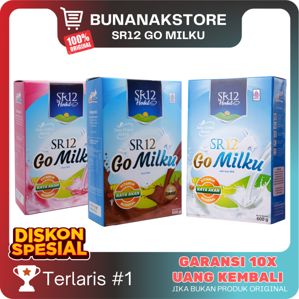 

Susu Gomilku SR12 Susu Kambing Etawa Bubuk Kualitas Premium Kemasan Hemat 600 Gram