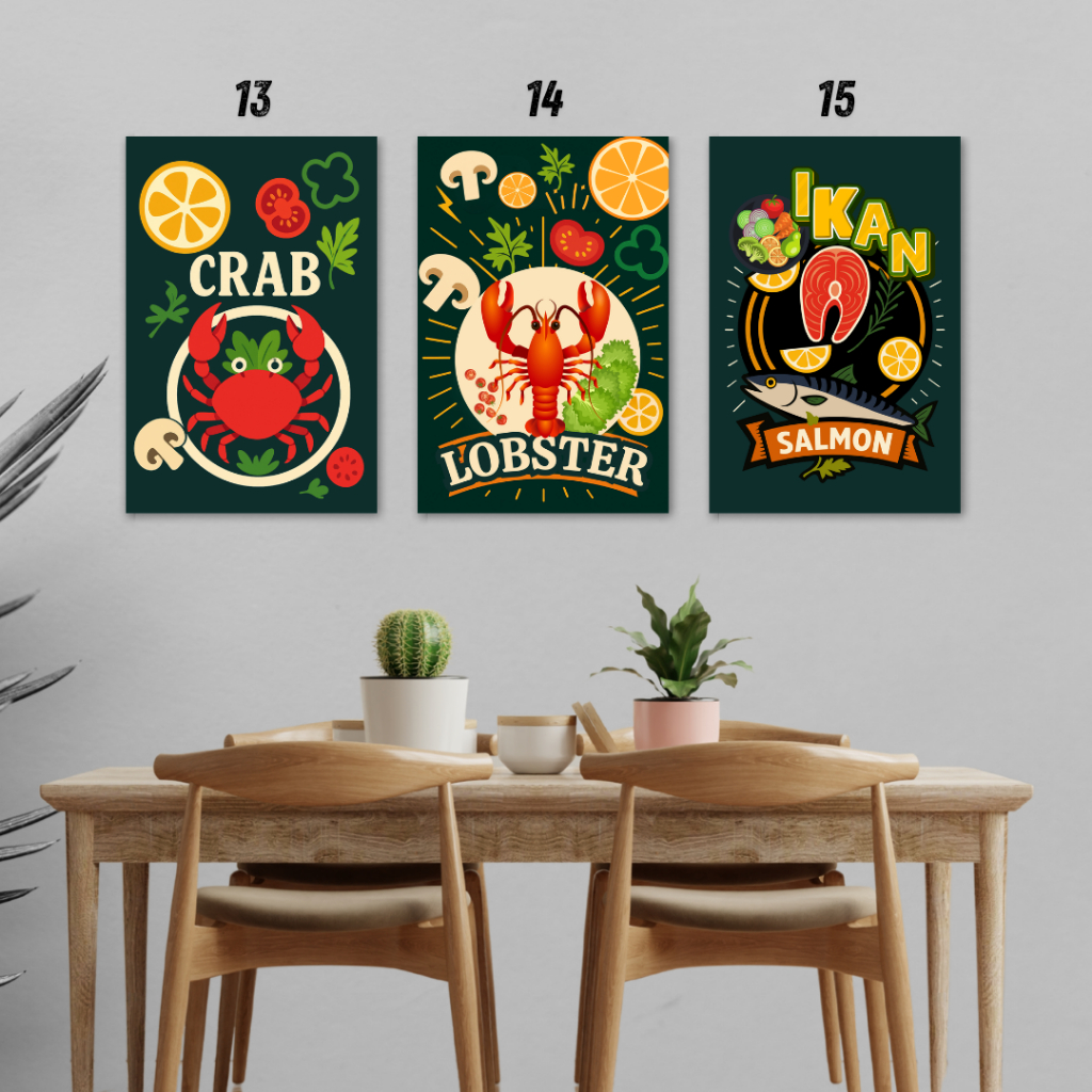 Wall Decor Dapur Islami Lucu Unik – Hiasan Dinding Poster Kayu MDF Tema Dapur