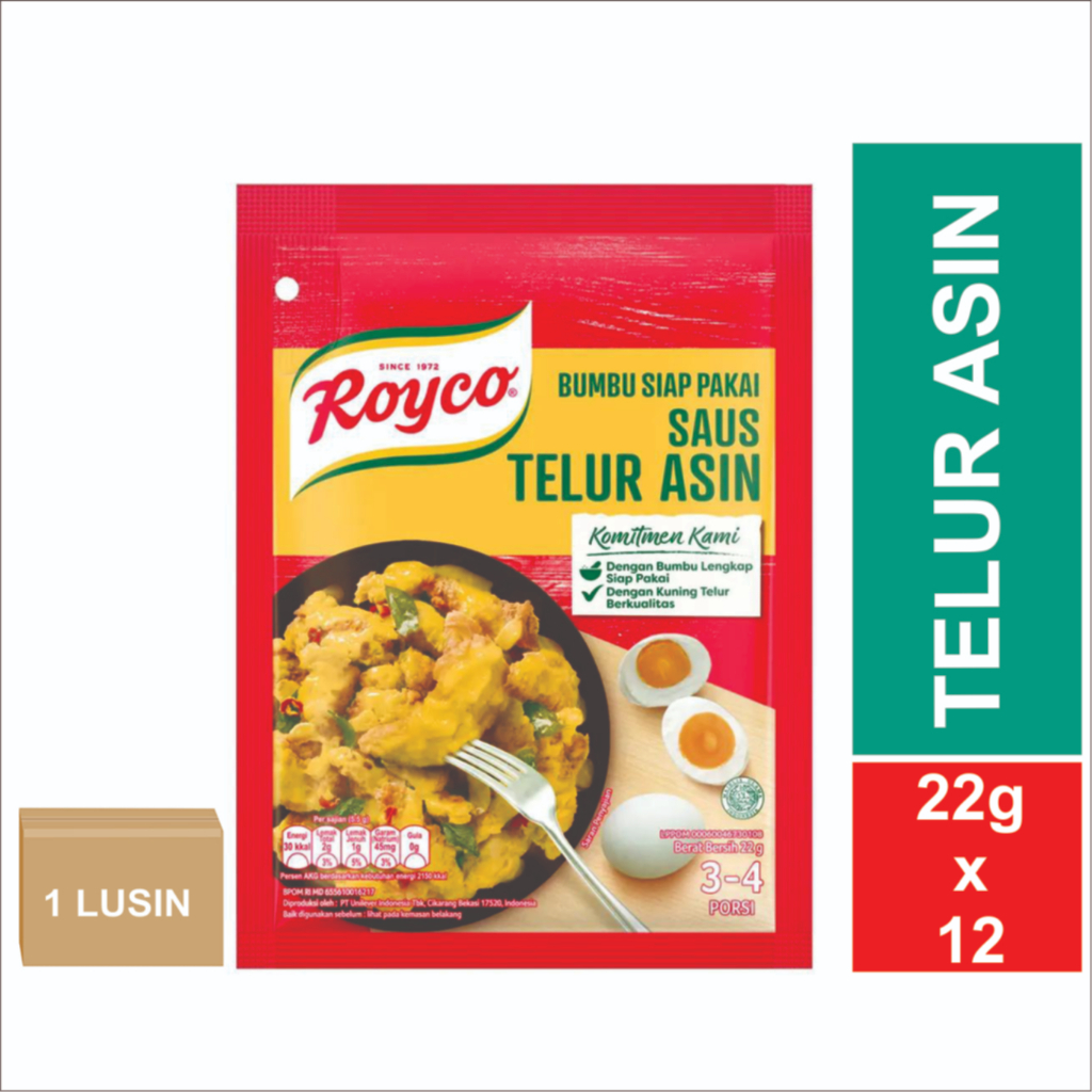 

ROYCO SAUS TELUR ASIN 1 LUSIN 12X22GR ORIGINAL ROYCO