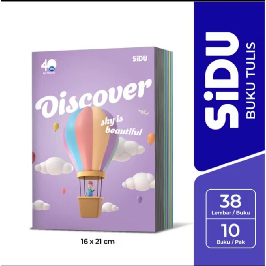 

Buku Tulis Sidu 38 Lembar 1pack (10pcs)