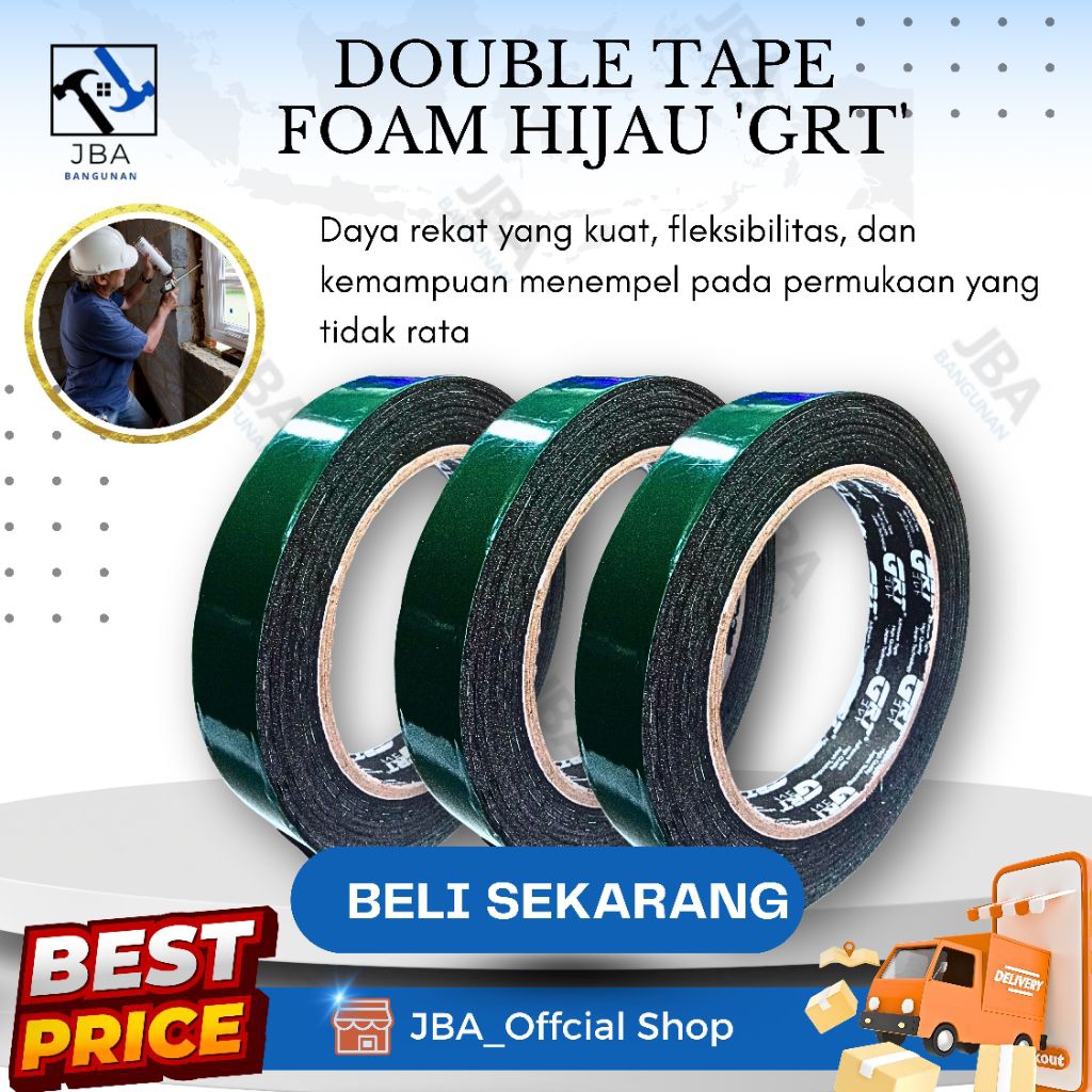 

Double Tape Foam Hijau GRT/ Double Tape/Double Tape Hijau