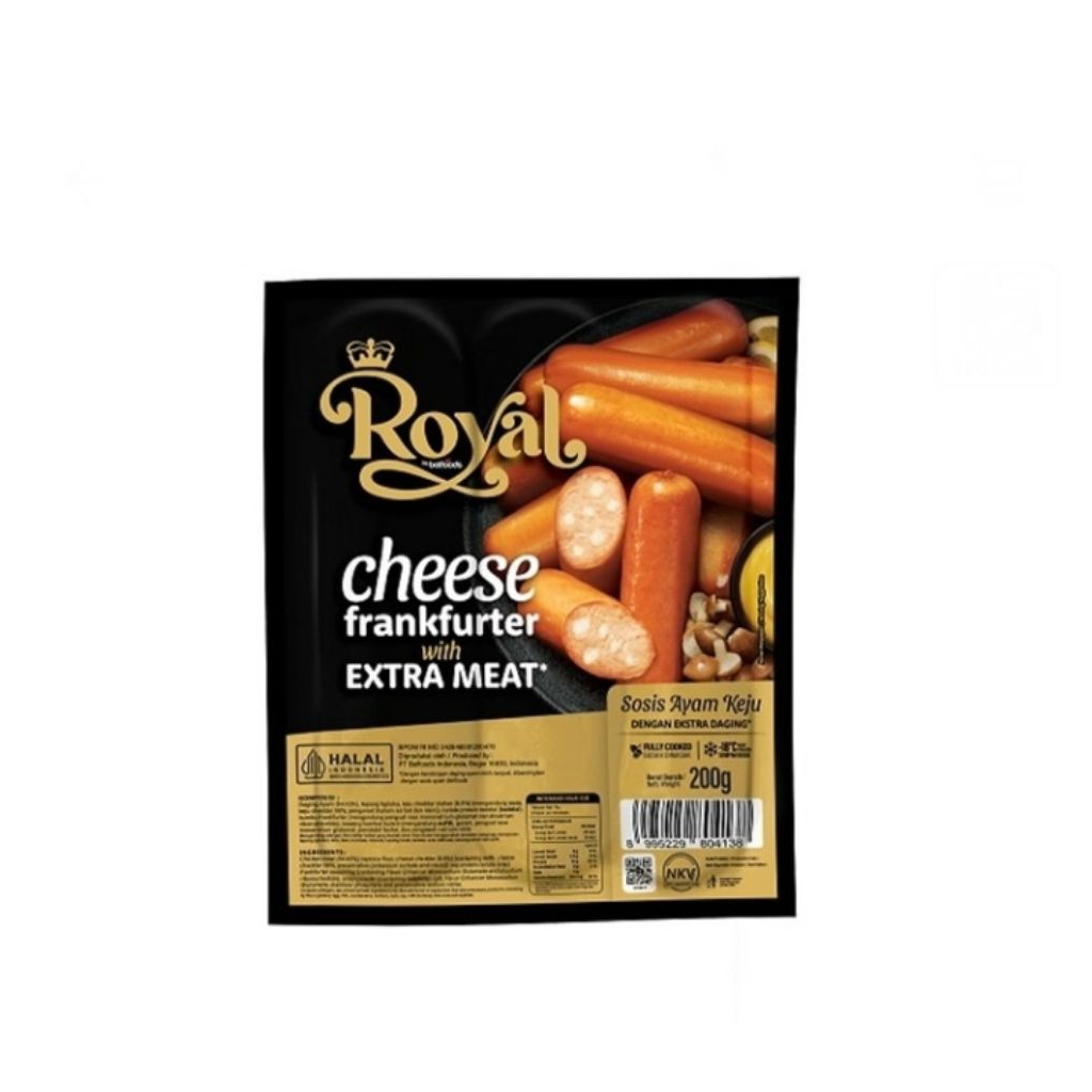 

royal cheese Frankfurter sausage pack 200 gr