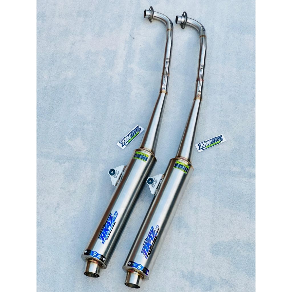 Knalpot Standar Racing Supra 125 AK47 Pro Original Grade A / FREE LASER NAMA