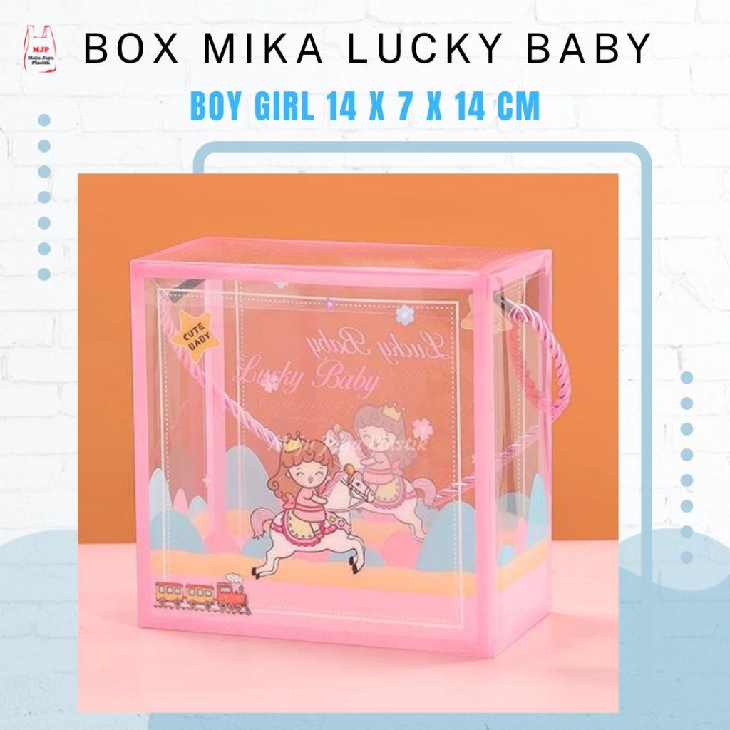 

Box Kotak Kue Snack Birthday Cake Box Souvenir Ulang Tahun 14x14x7 cm Mika Gift Box