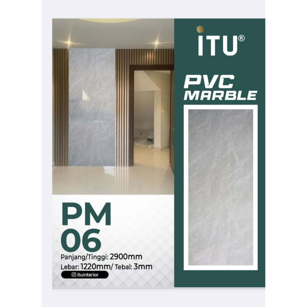 Panel Dinding PVC Marmer — Anti Air, Mudah Dipasang, Estetik untuk Dekorasi Dinding