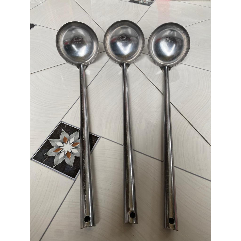 Irus Jumbo Full Stainless Steel /Irus Bakso Besar/Centong Kuah Jumbo