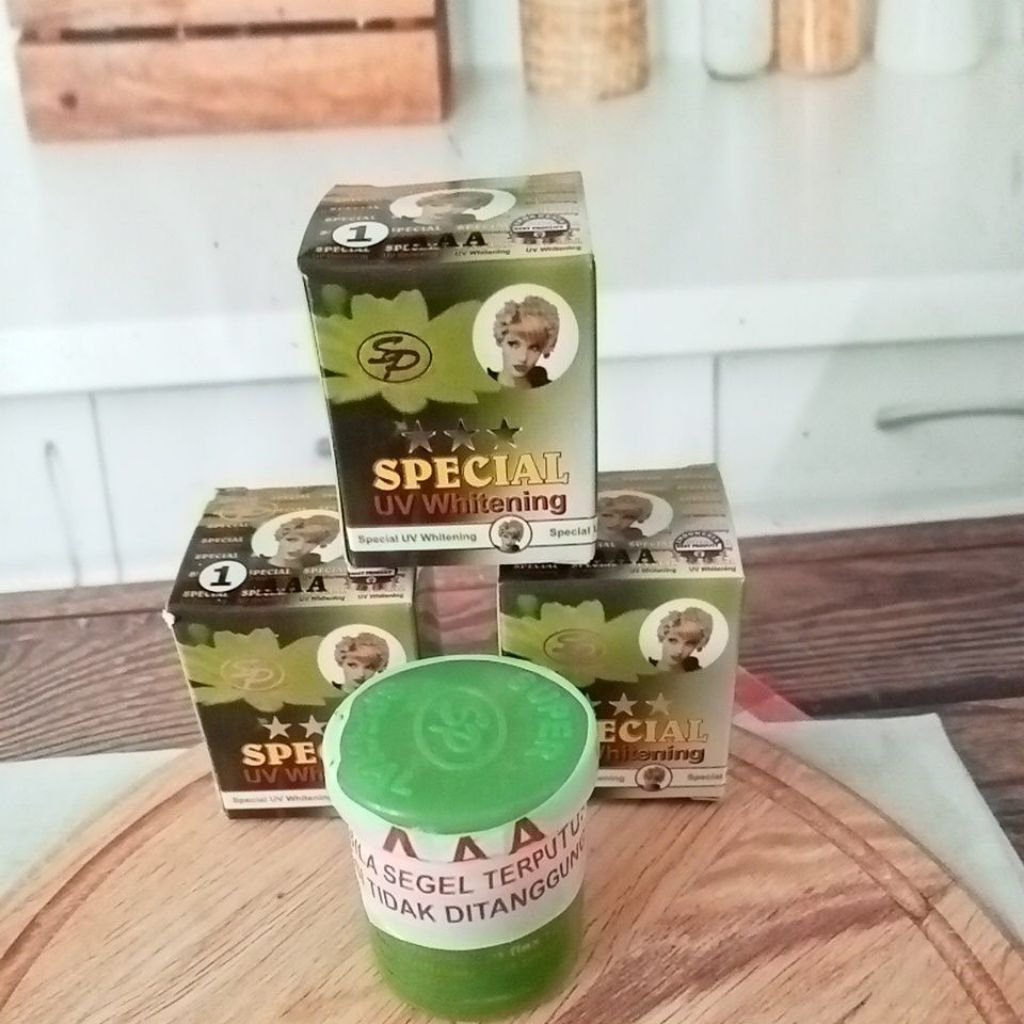 (Eceran)Cream uv whitening Melati Sp raja segel