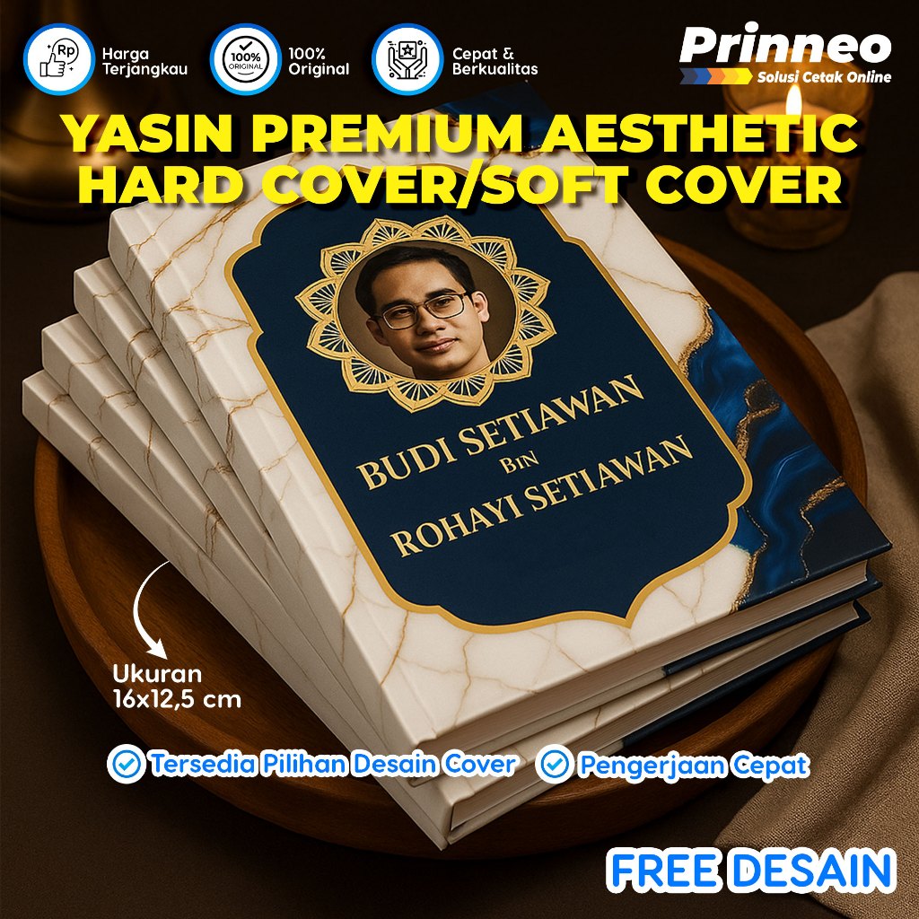 BUKU YASIN PREMIUM AESTHETIC, SOFT COVER DAN HARD COVER, YASIN TAHLIL 40 HARI, 100 HARI, 1 TAHUN