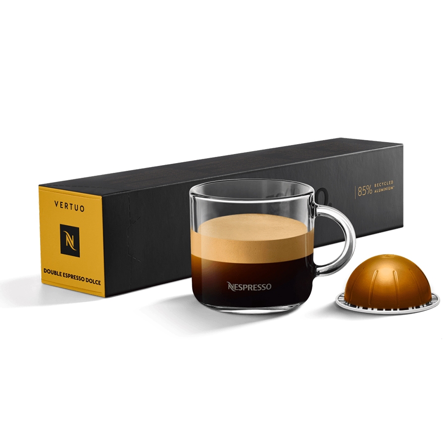 

Nespresso Vertuo Double Espresso Dolce Coffee Capsules / Kapsul Kopi - 10 Capsule
