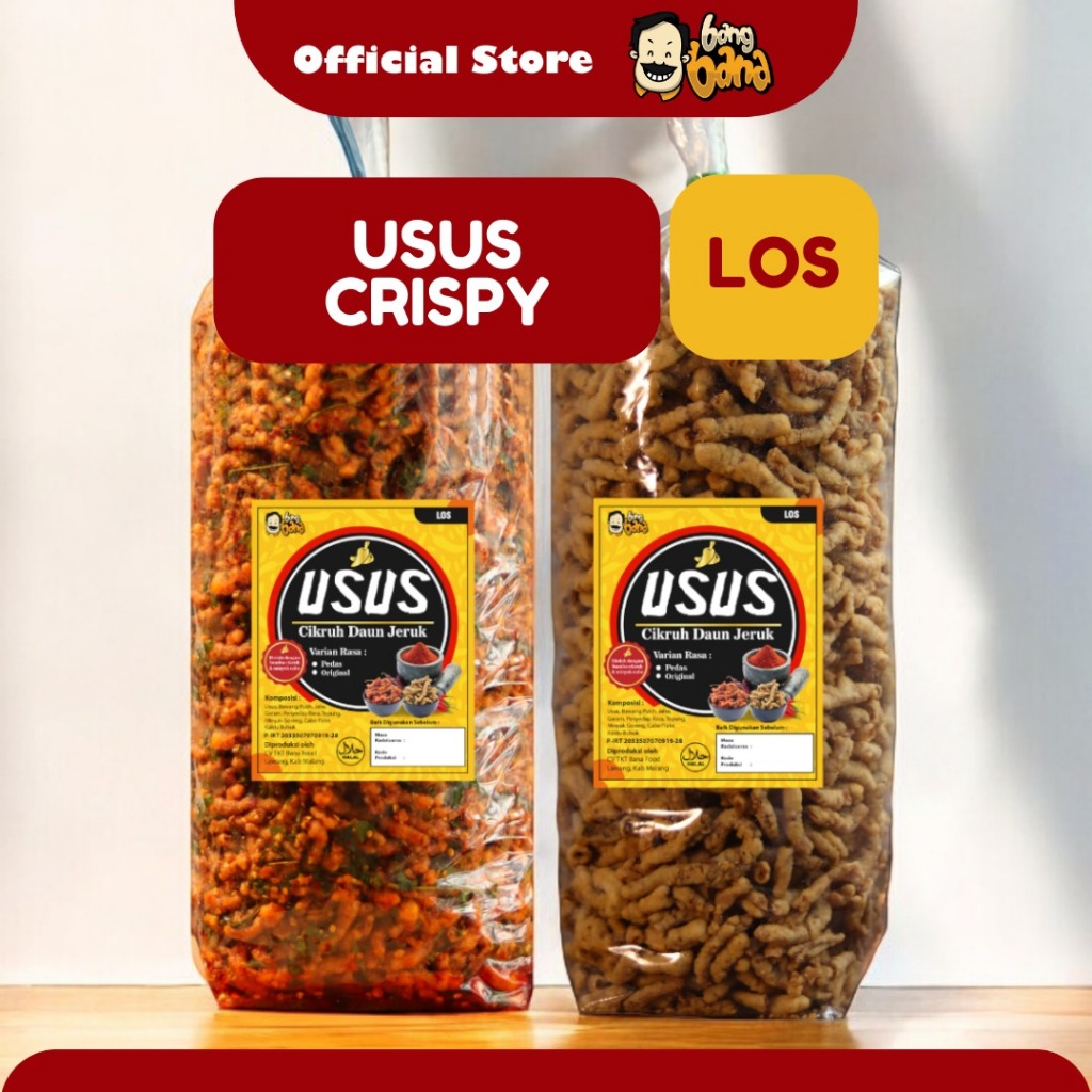 

Kripik Usus Krispi Pedas Daun Jeruk Cikruh 1,5 KG