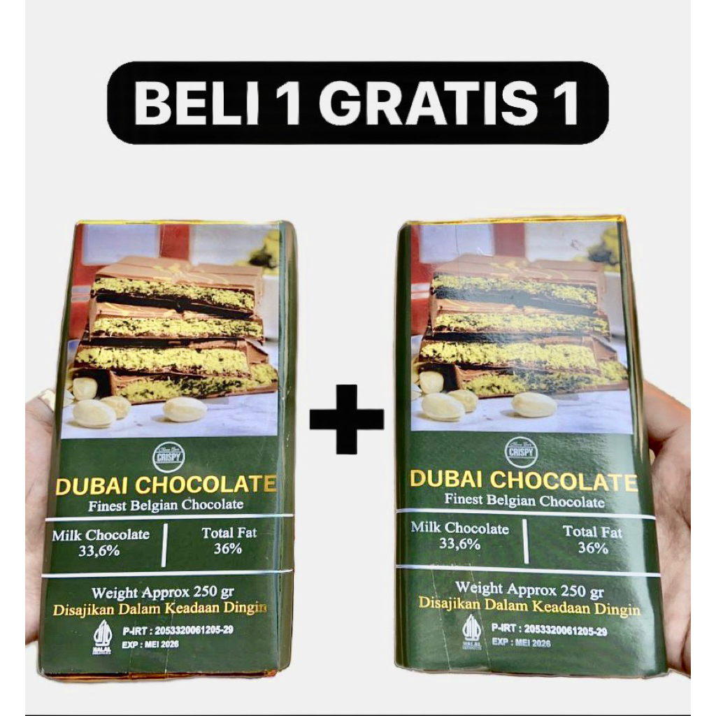 

TERLARIS !! COKLAT DUBAI PREMIUM MILKY KUNAFA PISTACHIO 250gr