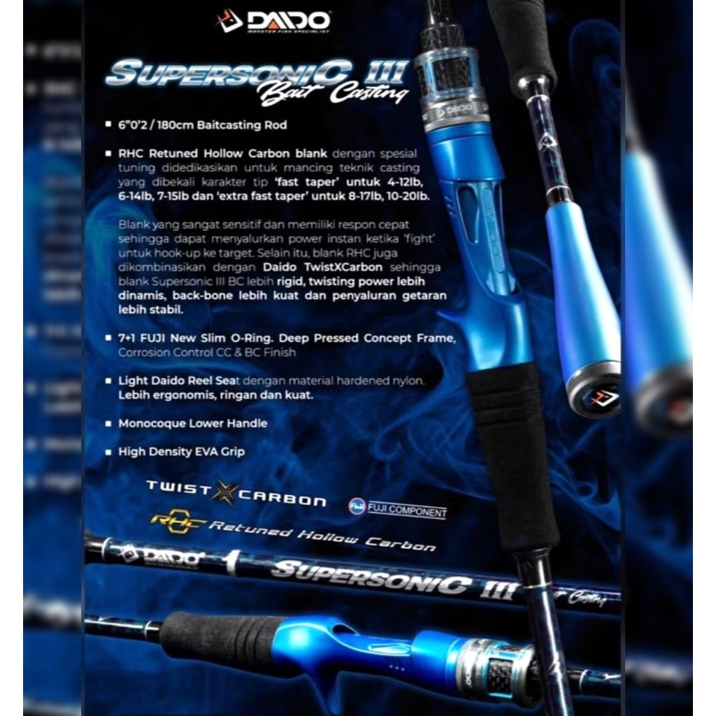 JORAN DAIDO SUPERSONIC 3 PRO SERIES - Baitcasting Rod