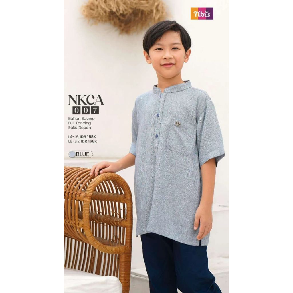 NKCA 007 KOKO ANAK BUSANA MUSLIM BLUE BY NIBRAS