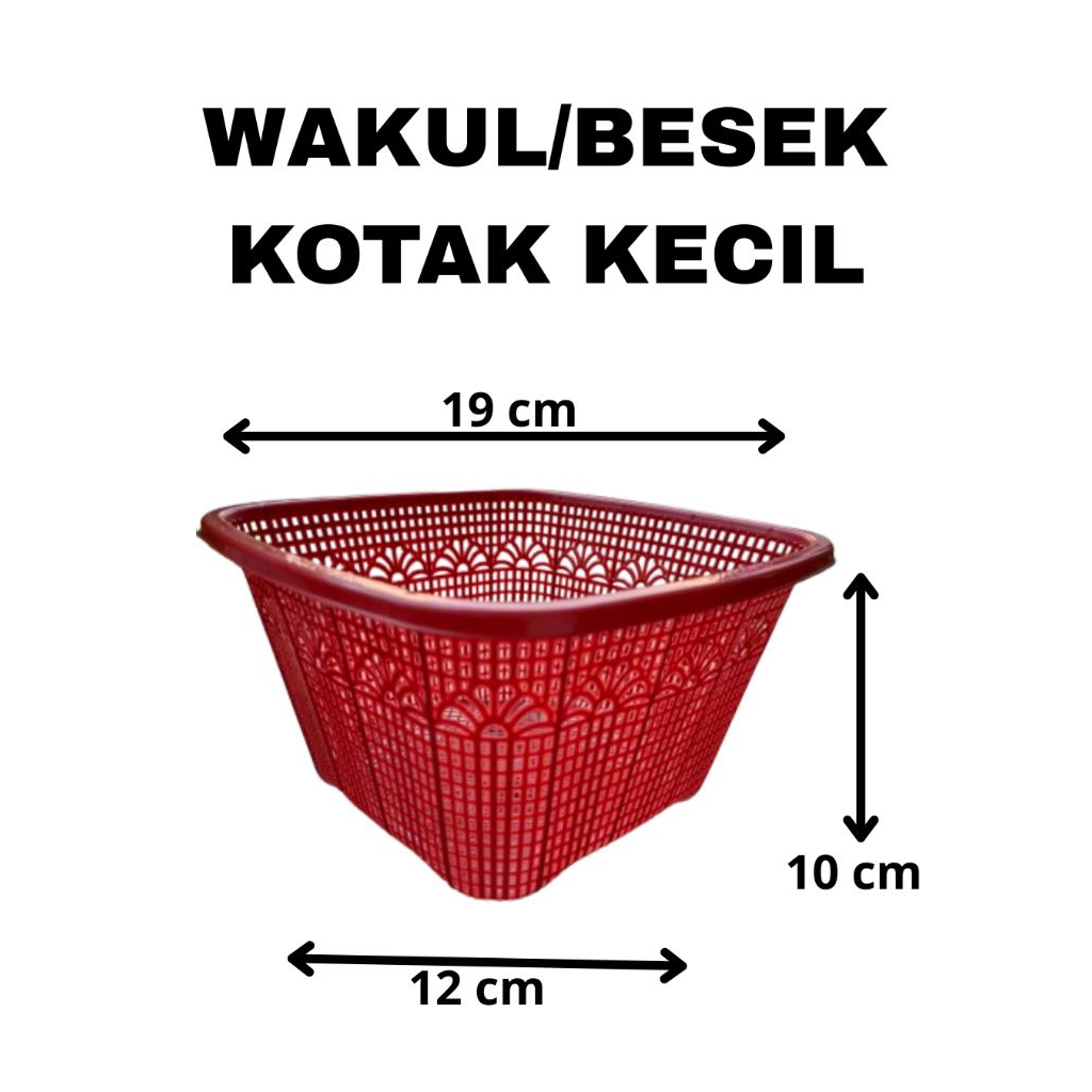 [ Kotak Mini ] 100 Wakul Kotak Kecil Mini Wakul Besek Ceting Bakul Hajatan Wakul Nasi Plastik Wadah